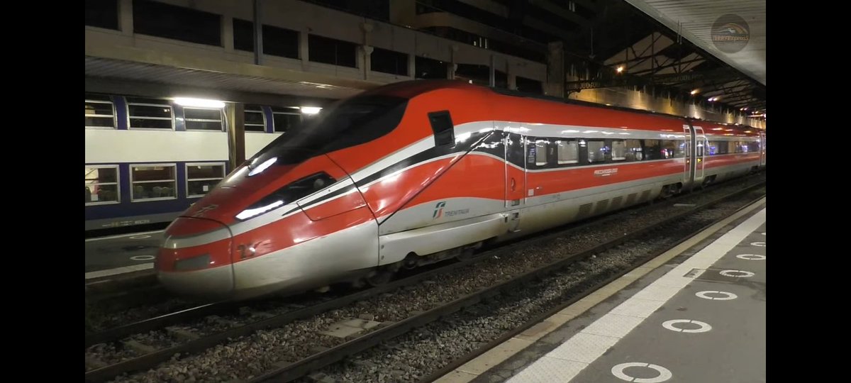 High Speed Train Frecciarossa 1000 n° 23 joins on 5 June 2023 Trenitalia France fleet of 5 EMUs which run services on Paris - Lyon - Torino - Milano line since December 2021 #Frecciarossa1000 #Paris #Lyon #TrenitaliaFrance