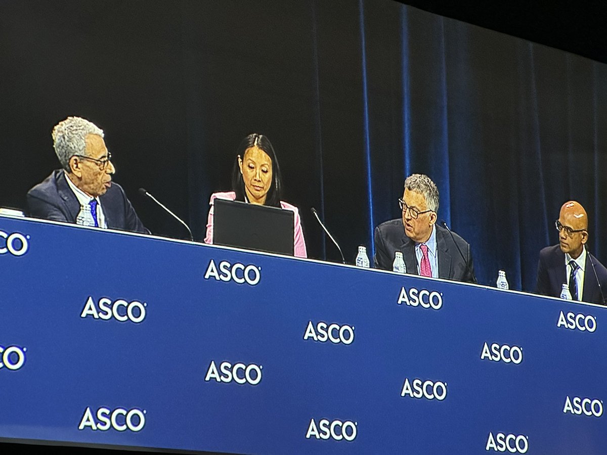 Remarkable research #ASCO23 moves targeted treatment for #lungcancer from the advanced disease setting to the earlier stage. “Let's make sure our patients are screened so we can properly treat if they are EGFR+." <a href="/DrRoyHerbstYale/">Roy Herbst</a> 
bit.ly/3oJWcIy <a href="/SmilowCancer/">Smilow Cancer Hospital</a> <a href="/OncoAlert/">OncoAlert</a>