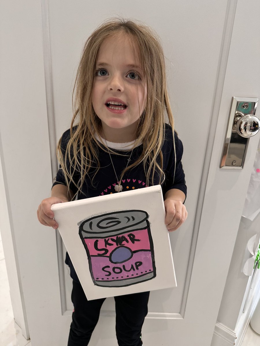 Today we cooked up some “Skyler Soup” at our Mobile Art Workshop. 🚗🎨This #ArtWorkshop is inspired by #PopArtist Andy Warhol, and his famous @CampbellSoupCo masterpiece - which was is currently located in the @MuseumModernArt 🥫🎨 #ArtMatters #ArtEducation #MobileWorkshops