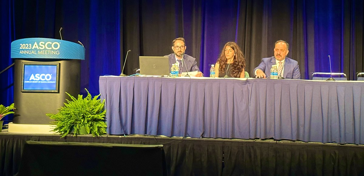 Happening now! @HTawbi_MD @HosseinBorghaei and Dr Kandalaft discussing Bi-specifics, Checkpoint inhibitors and vaccines as immunotherapies!
#ASCO23 @FoxChaseCancer @MDAndersonNews @Ludwig_Cancer @OncoAlert