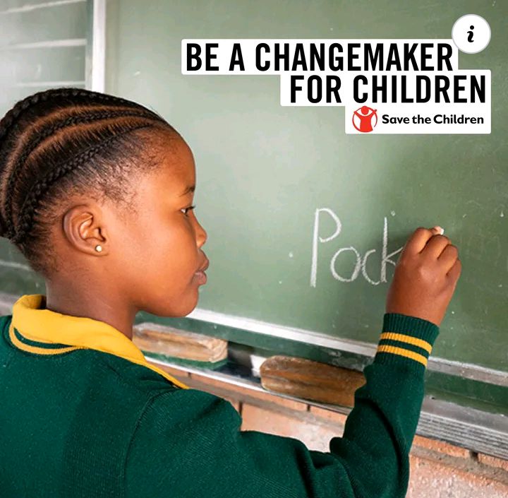 savethe36788665's tweet image. Every child deserves the right to play, learn and be protected. Don't you agree? You have the power to create powerful, lasting change in the lives of vulnerable children, in just a few clicks. Support our Brand with a Purpose here: savethechildren.org.za
#BeAChangeMaker