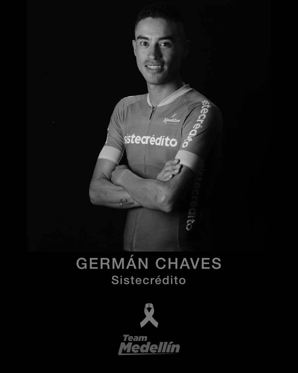 Lamentamos la muerte del ciclista Germán Chaves del <a href="/TmSistecredito/">Team Sistecredito</a> en un accidente de tránsito. 

Enviamos un saludo de solidaridad y fortaleza a sus familiares, amigos y al equipo. 

🙏🏻🙏🏻🙏🏻