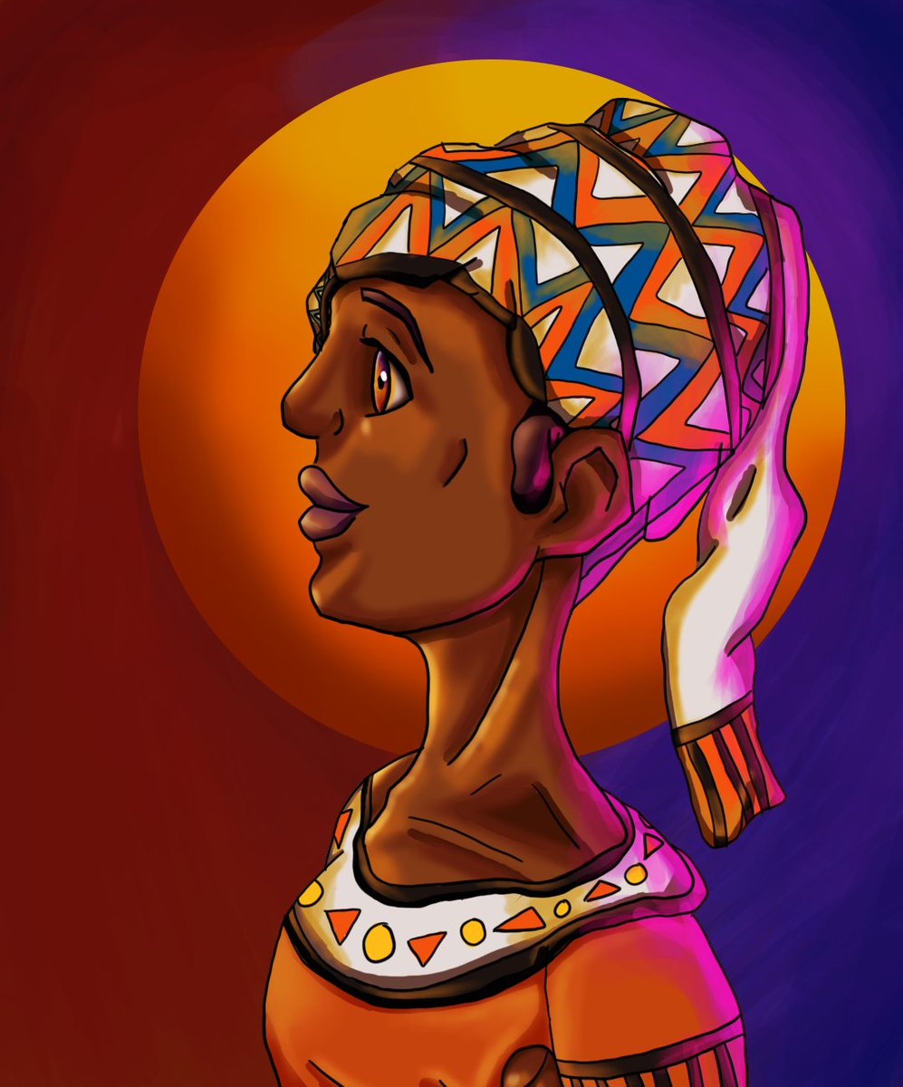 Xhosa traditional girl. #Xhosa #art #CultureCounts #SouthAfrica