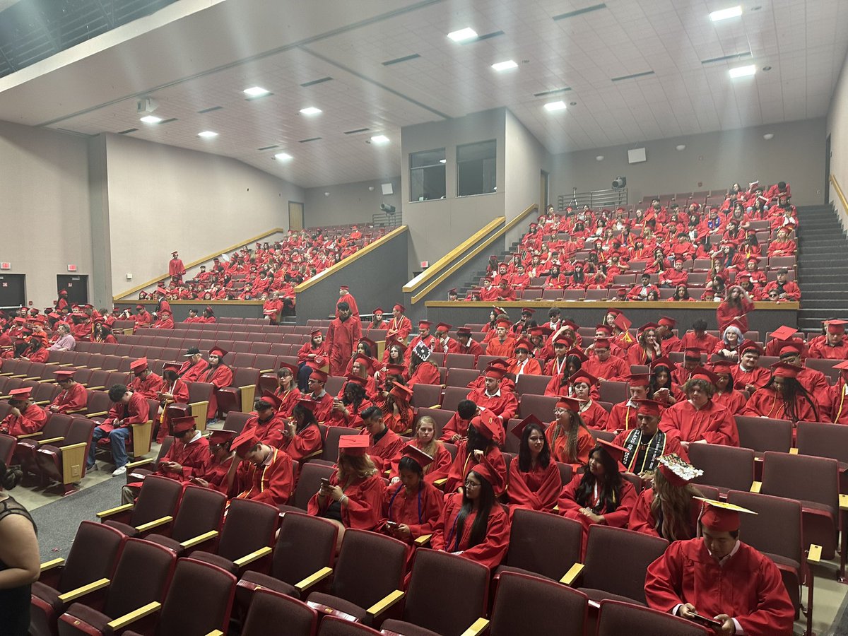 Getting ready!! #GHSGraduation2023 #RedHawkReady