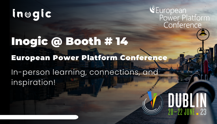 Are you attending European Power Platform Conference? @EuropeanPPC 
Stop by our booth #14 to explore our products suite, experience a live demo & meet our product experts in person!

Looking forward to see you there!
#EPPC23 #PowerUp #PowerPlatform #D365