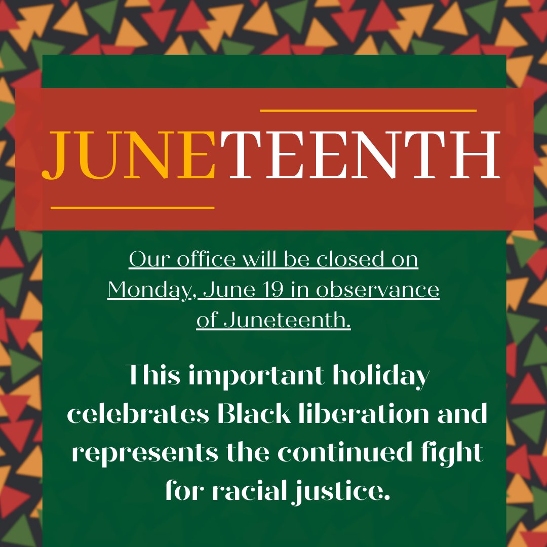 Celebrating Juneteenth! ~ Juneteenth is a reminder that freedom is a constant fight. Today, we celebrate the resilience and strength of Black Americans and recognize the work that still needs to be done. Let's continue to educate ourselves and support Black voices.