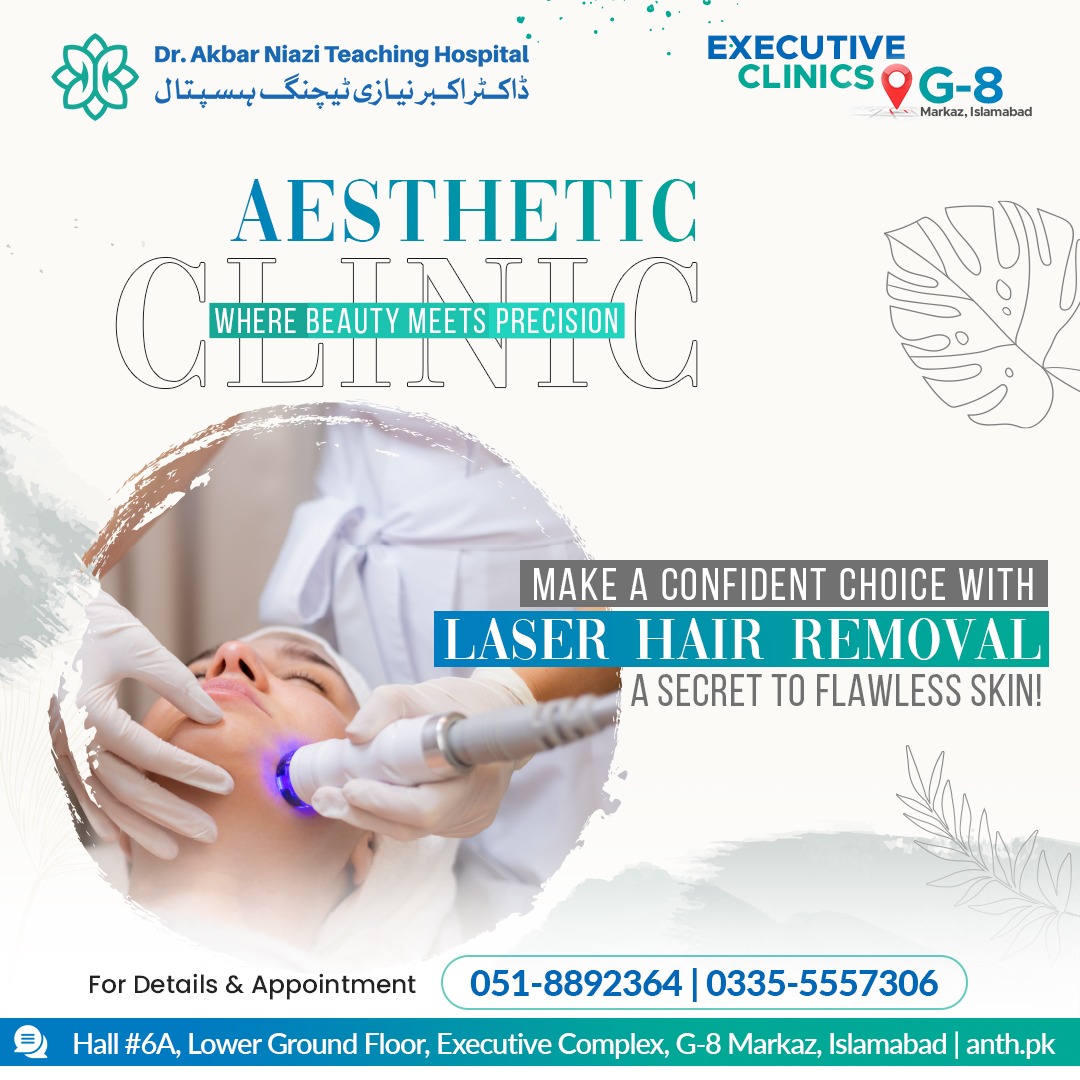 Experience the Art of #Skincare at #AestheticClinic!
📍 #ANTHExecutive #Clinics, G-8 Markaz, #Islamabad.

Book an #Appointment 📝📞 051-8892364, 0335-5557306
#skincare #skinhealth #skincaregoals #aesthetics #aestheticclinic #skinspecialist #laserskincare #laserhairremoval