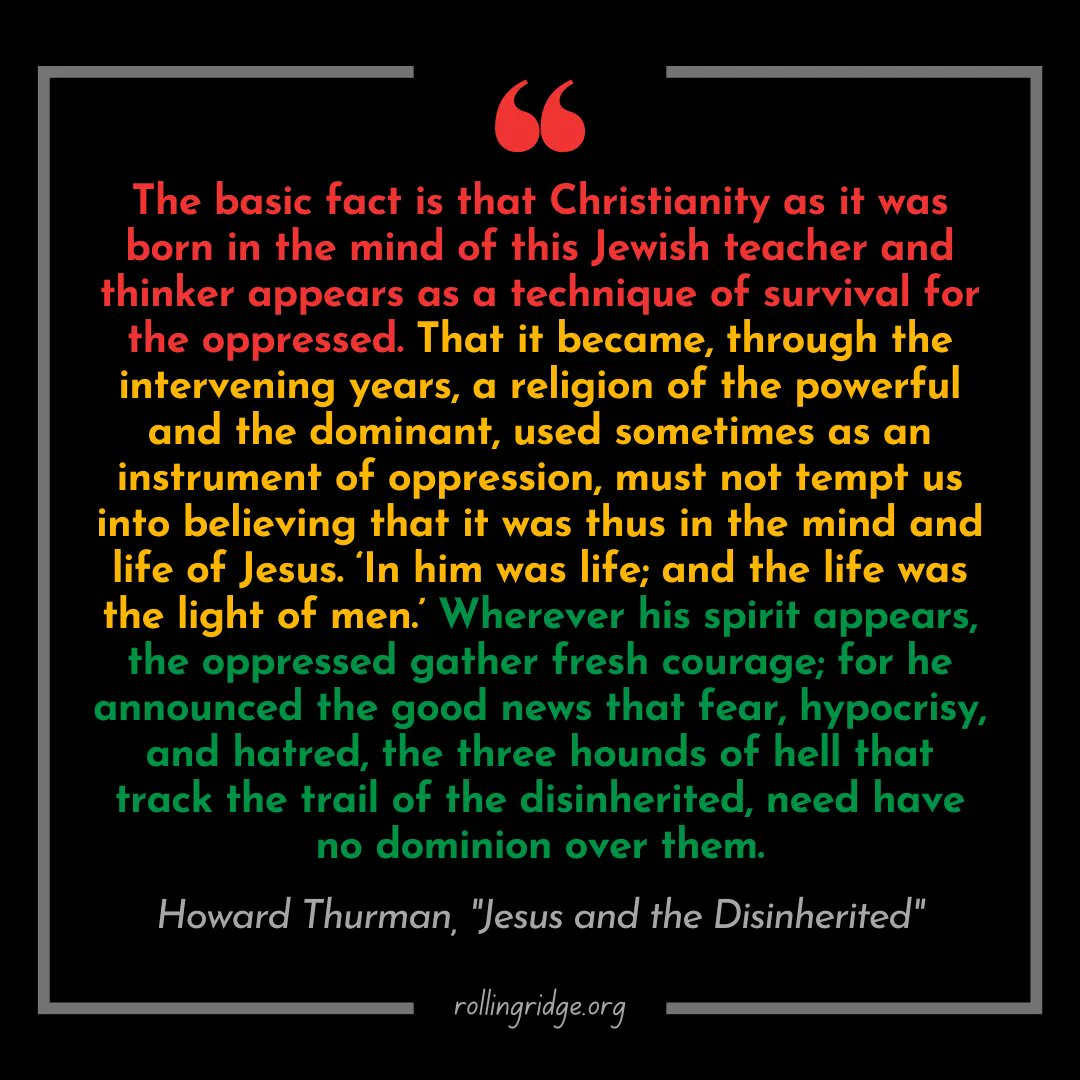 RollingRidgeMA's tweet photo. Resharing this reminder in time for #Juneteenth!
.
.
.
#HowardThurman #BlackLivesMatter #Juneteenth2023 https://t.co/FV22kHSsAb