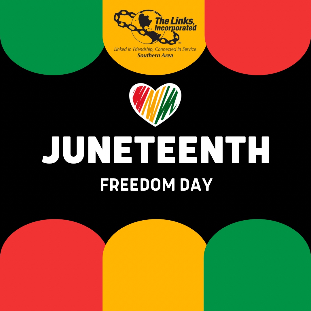 HONORING THE LEGACY OF JUNETEENTH. ❤️🖤💚

Before Juneteenth became a cultural holiday, it was a historic event! 

Learn more about the significance of June 19, 1865 at nmaahc.si.edu/explore/storie….

#juneteenth #blkfreedom
#salinksinc #linksinc #collectiveexcellence