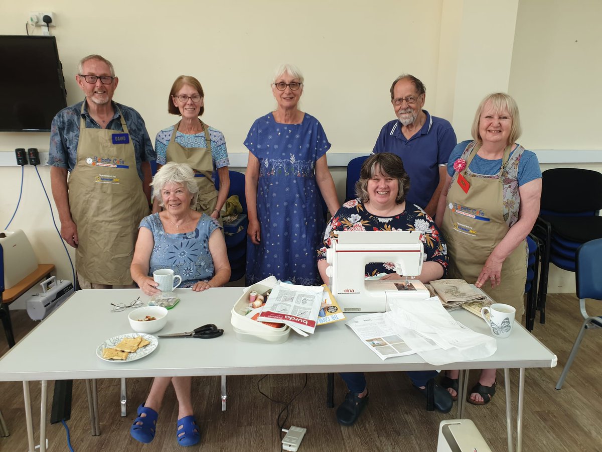 ✨Thank you to our wonderful Sewing Group volunteers!  
The group will now continue to operate at the monthly Repair Cafe where you can learn to sew, use a sewing machine or have items repaired on the same day. Repair Cafe this Thurs 22 June. 
#alcesterrepaircafe #makedoandmend