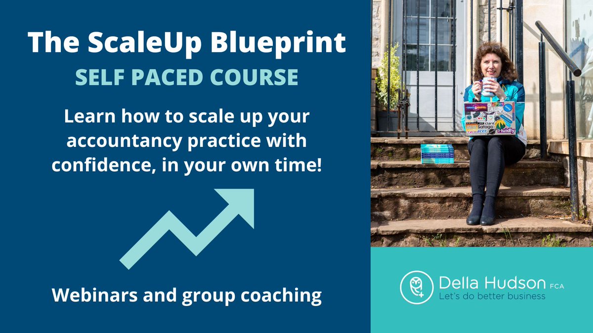 The ScaleUp Blueprint is now available in a self paced format, for #Accountants and #Bookkeepers ready to scale up their business over the next 12 months! 🚀

➡ Sign up or find out more: dellahudsonfca.thinkific.com/courses/scaleu…

#CourseForAccountants #CourseForBookkeepers #BuildConfidence