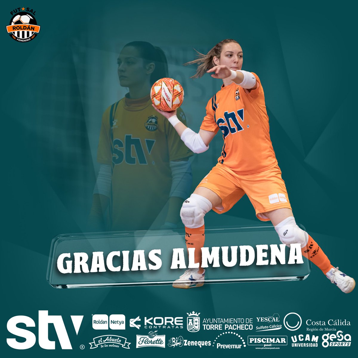 ⬇️BAJA | @AlmudenaPagan21 dejará de defender la portería del STV Roldán. Muchas gracias por dedicarnos 14 años a nuestro Club. Suerte en esta nueva etapa en tu vida, esta siempre será tu casa. roldanfsf.com/noticias/item/… #STVRoldan