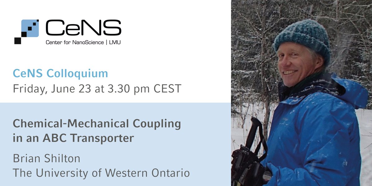 This week at CeNS: Brian Shilton on chemical-mechanical coupling in an ABC transporter. 
🗓️Friday, June 23 at 3.30 pm
🏠<a href="/LMU/">LMU</a> Faculty of Physics and virtually
➡️cens.de/calendar/summe…