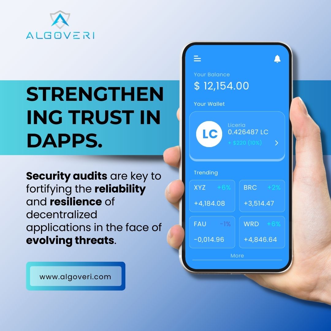 algoveri's tweet image. Decentralized applications (dApps) revolutionize technology interactions, but security risks must be addressed through audits.
.
Visit us: algoveri.com
.
#blockchains #blockchaintechnology #investing #secureinvestment #cryptocurrency #returnoninvestment