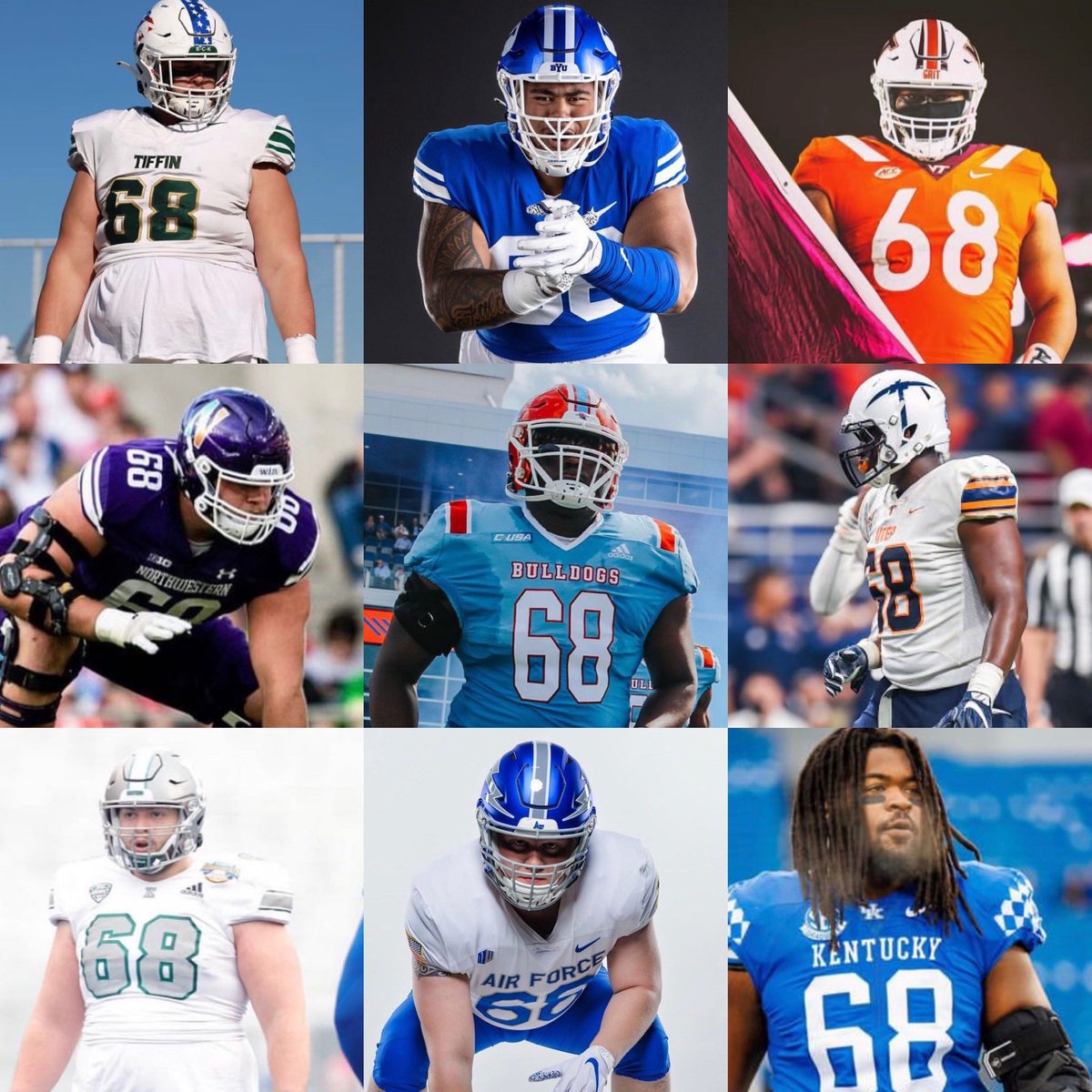 thecfbnetwork's tweet photo. We are 68 days away from kickoff!

Who is the best player to wear #68? https://t.co/pDZPcDabt6