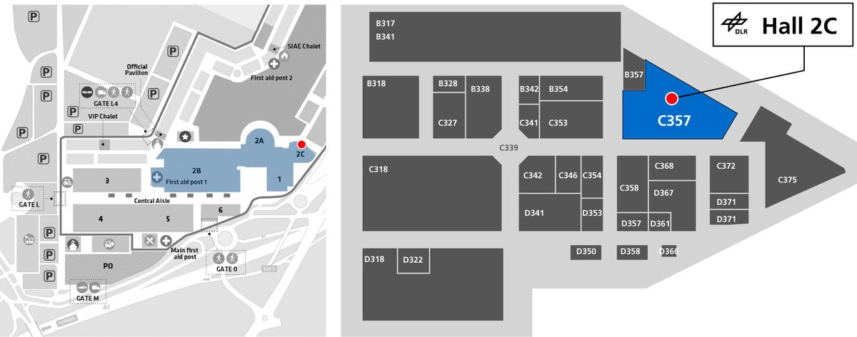 DLR_SpaceAgency's tweet photo. Visit us @parisairshow in hall 2C, stand C357.
What are we exhibiting? All exhibits also online at https://t.co/CxNCX9OeMe
#ParisAirShow #SalonDuBourget #PAS17 https://t.co/cA3On8jom1