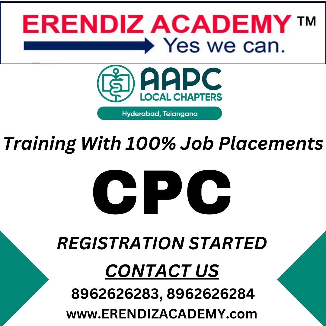 Greetings from ERENDIZ ACADEMY !!
#medicalcoding #medicalbilling #healthcare #doctors #medical #coding #icd #medicalcoder #aapc #physicians #physician #practicemanagement #medicalbillingandcoding #credentialing #revenuecyclemanagement #hospitals #cpc #telemedicine
