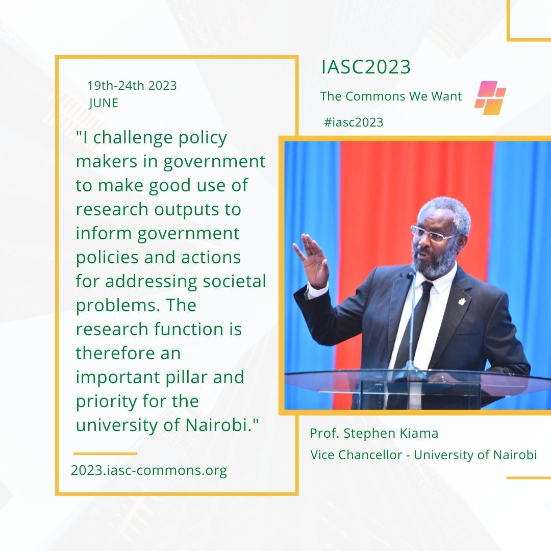 A look back at the discussion at this years #IASC2023 conference opening ceremony, that took place at the University of Nairobi, Main Campus, Chandaria Auditorium. #WeAreUoN