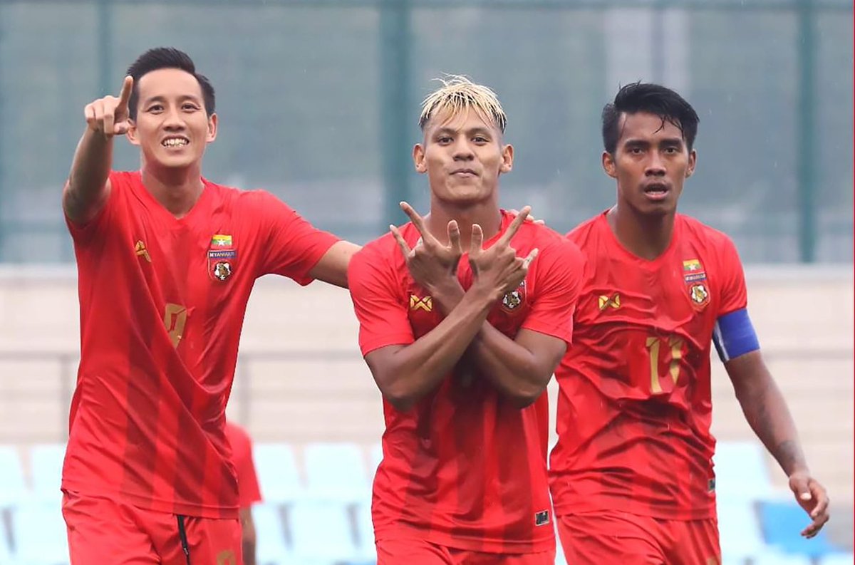 SystemFoot's tweet photo. [#Amical🌐] Le #Myanmar 🇲🇲 s’impose 2-0 contre #Macao 🇲🇴 !

⚽️ L.#Aung 25’
⚽️ #Lwin (pen) 90’+4

#MACMYA https://t.co/2pUzo1Ye9w