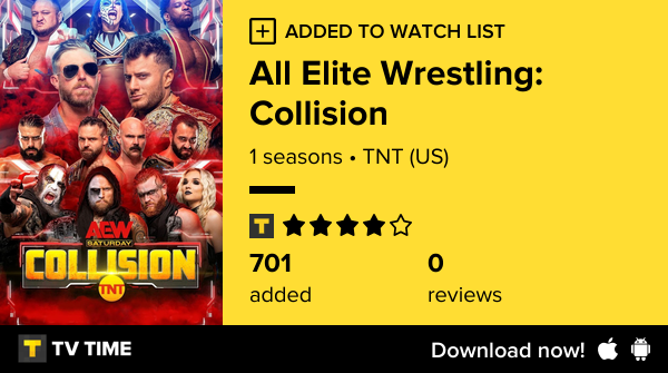 islammuhamedx's tweet photo. I've just started following All Elite Wrestling: Collision https://t.co/CdFdUxW6g7 #tvtime https://t.co/44ZR5SYamE