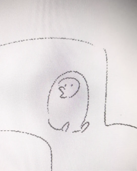 これはネームにいた謎生物
妙なオノマトペ付きで歩きそう 