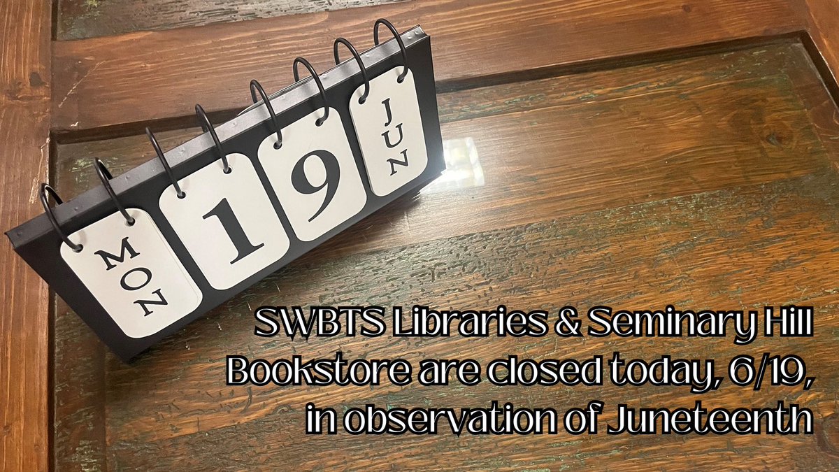 SWBTS Libraries (@swbtslibraries) on Twitter photo 