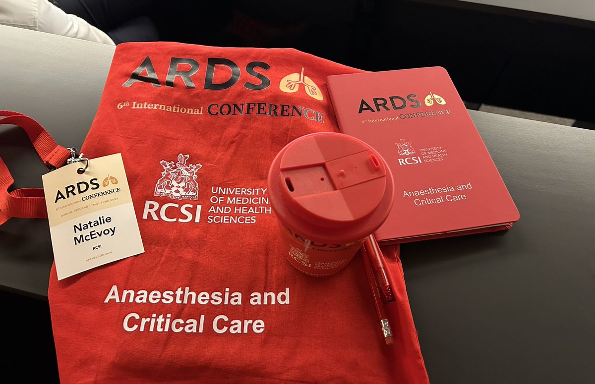 Delighted to attend the 6th International ARDS Conference @RCSI_Irl @RCSICritCare #ARDSDublin