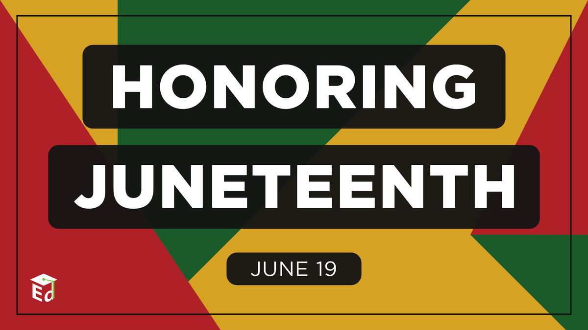 usedgov's tweet image. On #Juneteenth, we celebrate Black Americans & some of our nation’s greatest strengths – equality, diversity & freedom.
Though injustices still exist in our country, ED continues to work towards equity for all by lifting every voice in our schools & communities. #Juneteenth2023