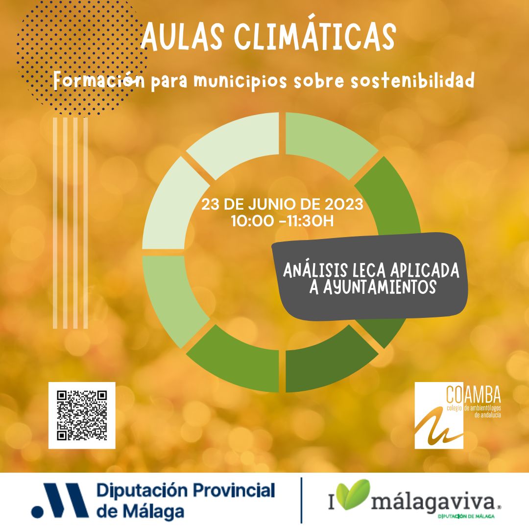 🔄 Arrancamos la semana con un nuevo taller de #AulasClimáticas relativo a #EconomíaCircular, organizado por <a href="/diputacionMLG/">Diputación de Málaga</a> , <a href="/Ilovemlgviva/">I 💚Malaga Viva</a>  y en colaboración con #COAMBA.
👉 Inscripciones e info en nuestra web: coamba.es/taller-analisi…
#SomosCOAMBA