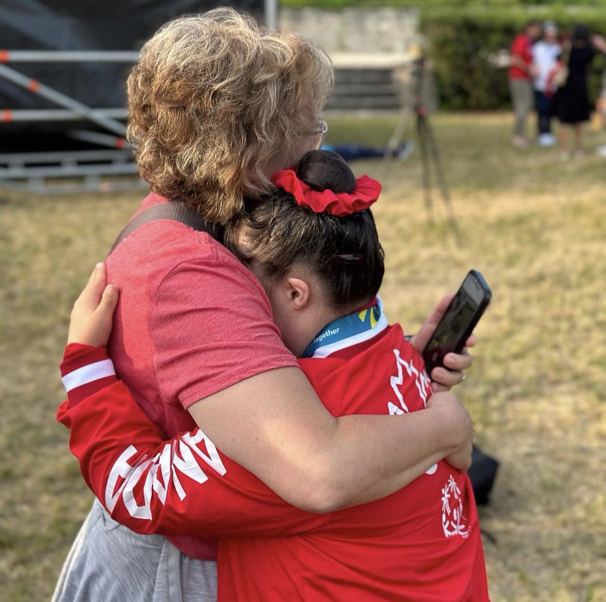 TSN_Sports's tweet photo. GOLD AND BRONZE FOR @SpecialOCanada 🇨🇦🥇🥉‼️ 

Rebecca Birss finished in third place and took home her first medal at the Special Olympics World Games in Rhythmic Gymnastics, and Kimana Mar finished in first and collected her 12th all time! Incredible!!!! 👏

📸: @SpecialOCanada https://t.co/DTRjYmtGna
