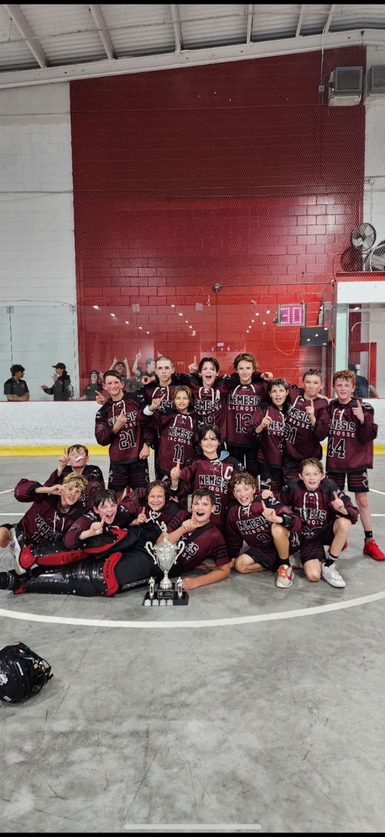 Our U13 gold medalists <a href="/NemesisLacrosse/">Northumberland Lacrosse (Nemesis)</a> .  Congratulations #KnightsShowdown23