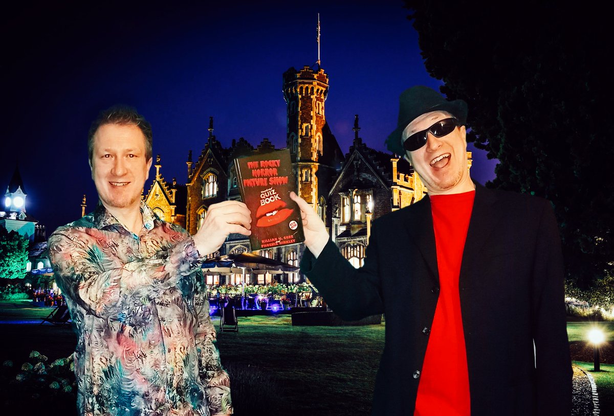 Myself and Mr. Phoenix Hinkley at Oakley Court with our The Rocky Horror Picture Show Quiz Book!

#therockyhorrorpictureshow #rockyhorrorpictureshow #horror #oakleycourt #frankensteinplace #books #rockyhorror #BookTwitter