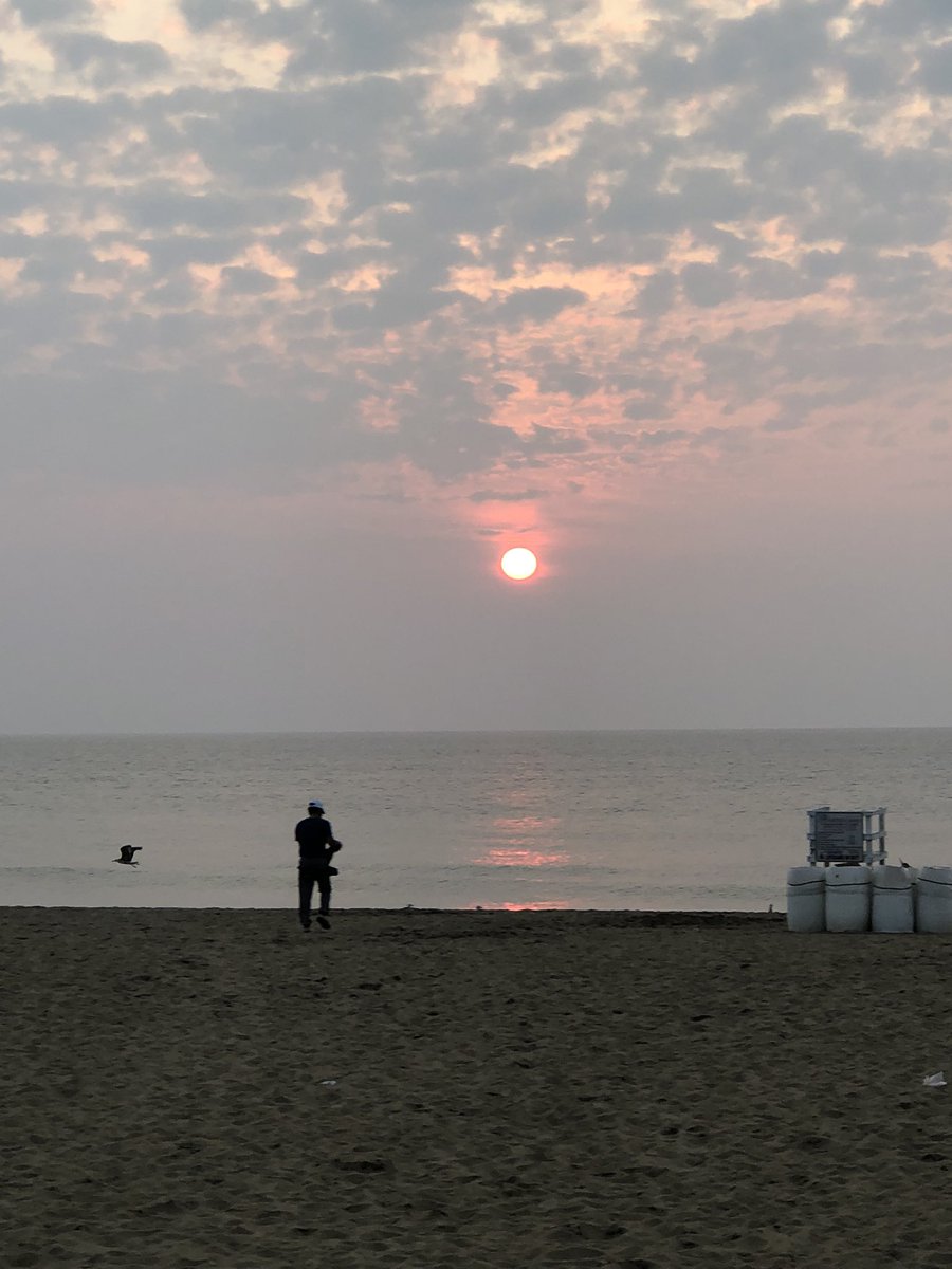 Good morning, from VA Beach.  Way to start the day - 6 mile beach run!