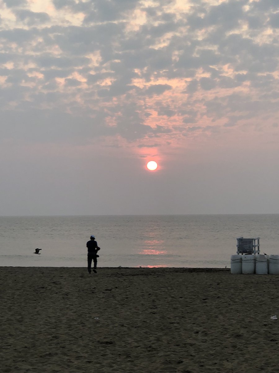 Good morning, from VA Beach. Way to start the day - 6 mile beach run!