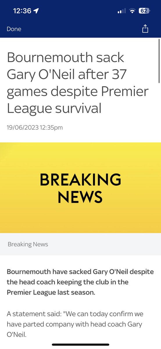DHucks6's tweet photo. This is an absolute piss take, saved Bournemouth in his first job then gets stabbed in the back, football politics are ridiculous, some clubs need to remember what they are ! Surely Bournemouth fans will be in uproar ! 😡 #Shambles https://t.co/lije7OAZAM