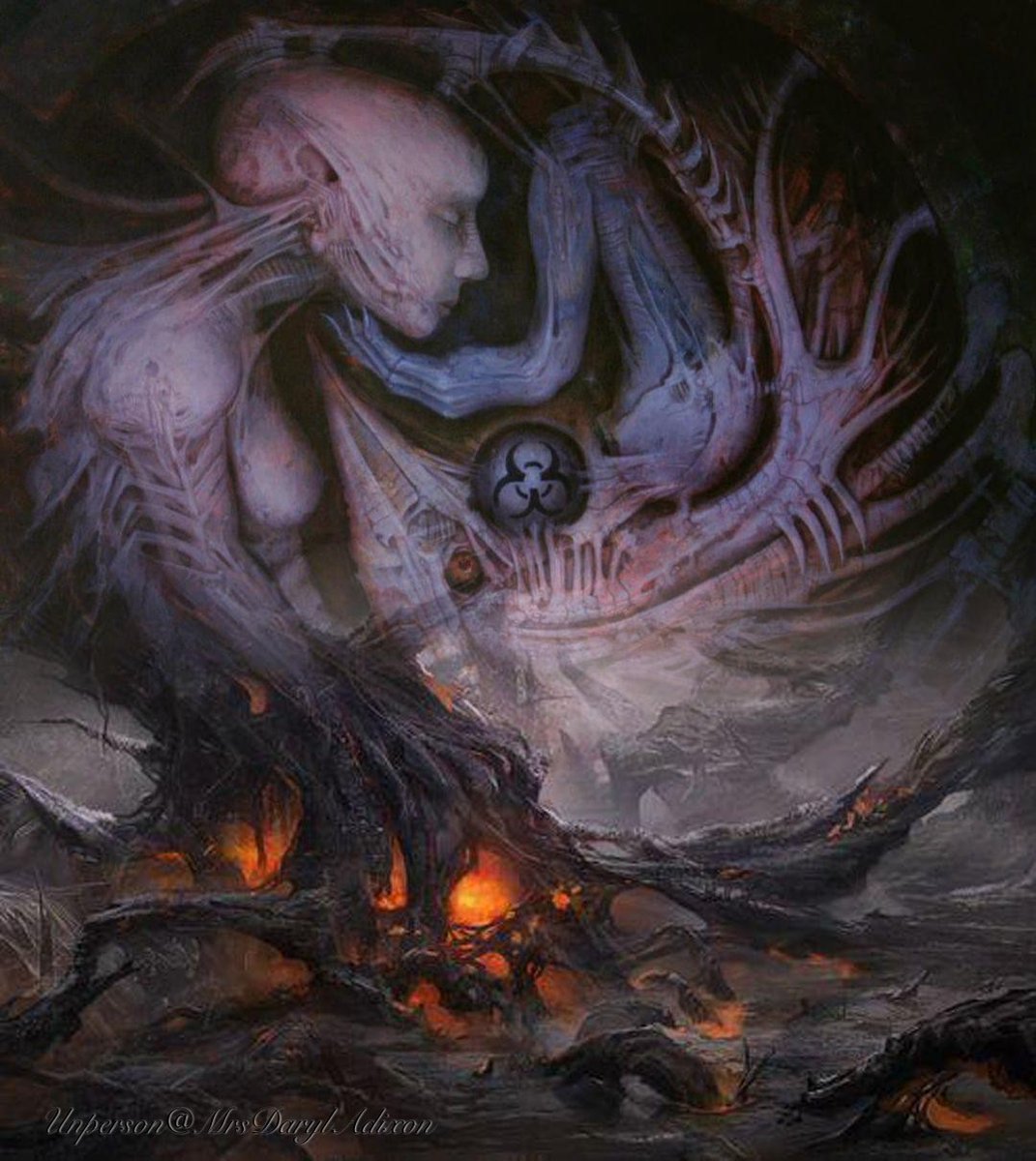 MrsDarylAdixon's tweet image. #MutationMonday Don't be afraid
#HorrorFam #Mutantfam #GothicFamily #Metalfamily #SweetDarkness #Bizarreedtis #horrorart #Darkart #Darksilence #DarkWhisper #gothicart #CreaturesOfTheDark