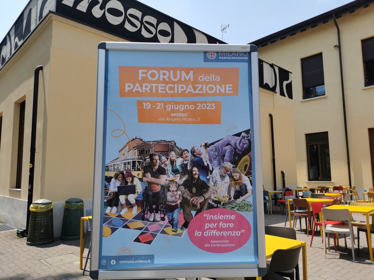ComuneMI's tweet image. 🙋‍♀️ Forum della Partecipazione 🙋🏽‍♂️
Al via alle 15, presso Mosso Milano (via Mosso, 3) la tre giorni dedicata al mondo della #partecipazione del @ComuneMI. 📽️ È possibile seguire la diretta degli eventi qui 👉 bit.ly/InComune-webtv…
ℹ️ Programma completo 👉 bit.ly/Forum-Partecip…