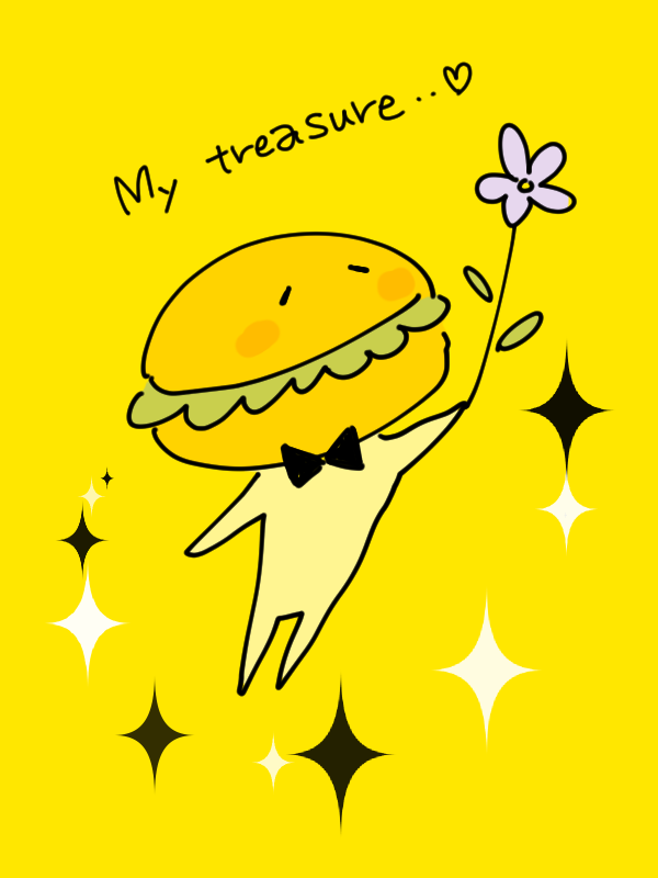 「バーガーさんの宝物」|奈川トモ☀️のイラスト