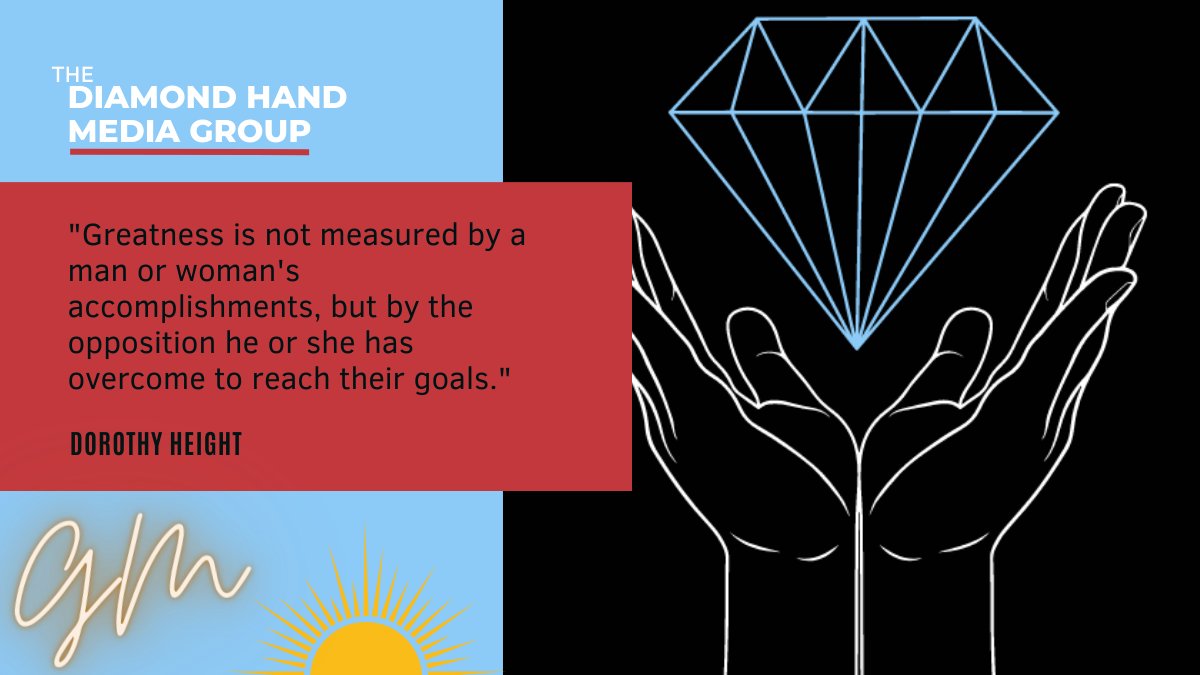 Diamond Hand Media Group on Twitter "GM GM Diamond Hand Fam🌞💎🙌 Greatness isn't an attitude...it