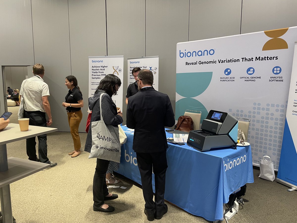 biowakeup's tweet photo. Bionano is at #AMP2023 in Milano! Look at that handsome @bionanogenomics Ionic system on the table - it allows high quality/higher yield DNA/RNA extraction from FFPE samples https://t.co/0MLCoJIINQ