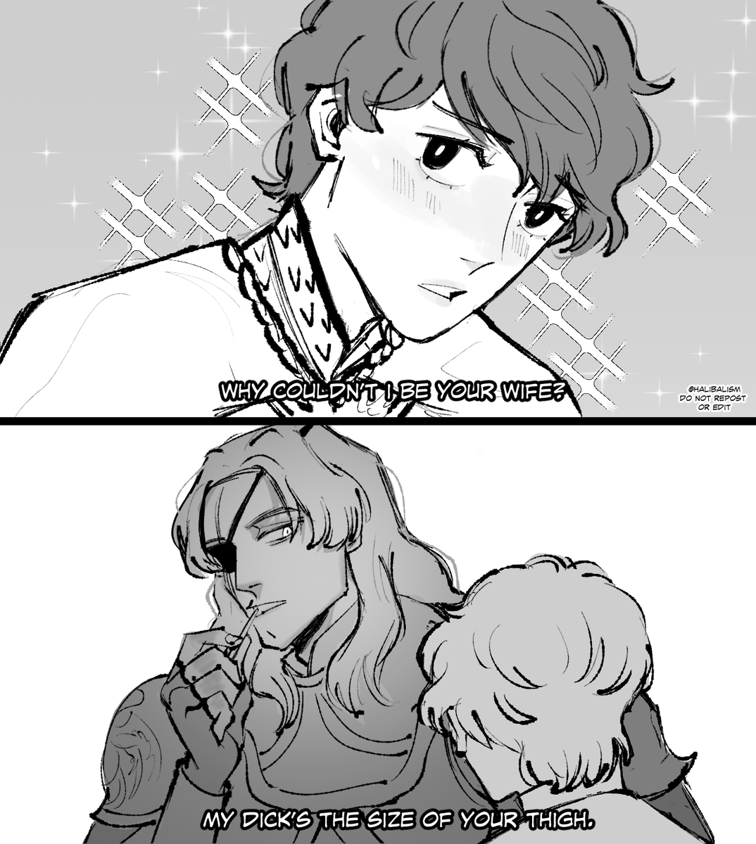 halibalism's tweet image. ”marry me qybor 😠”  bookmond #lucemond #asoiaf