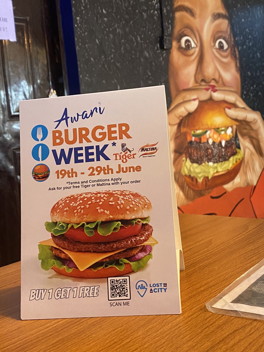 🍔🎉 Calling all burger lovers! 🎉🍔 Gidi Burger is thrilled to announce our participation in the Awari Burger Week @lostinlagos12 Buy 1 Get 1 Free promo, starting today, June 19th, until June 29th! 🎊🔥 📍11, Chief Onitana street, Surulere *T&C applies* #burgerweek2023
