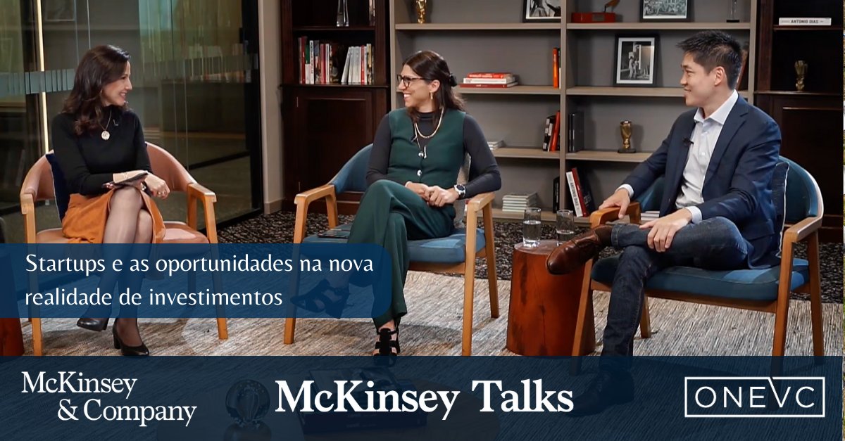 Assista ao episódio "Startups e as oportunidades na nova realidade de investimentos" do McKinsey Talks com a participação de Marina Mansur, sócia da <a href="/McKinsey/">McKinsey & Company</a>, e <a href="/brunoyoshimura/">brunoyoshimura</a>, sócio da <a href="/onevc_/">ONEVC</a>  youtu.be/DWsDG6DcFuQ