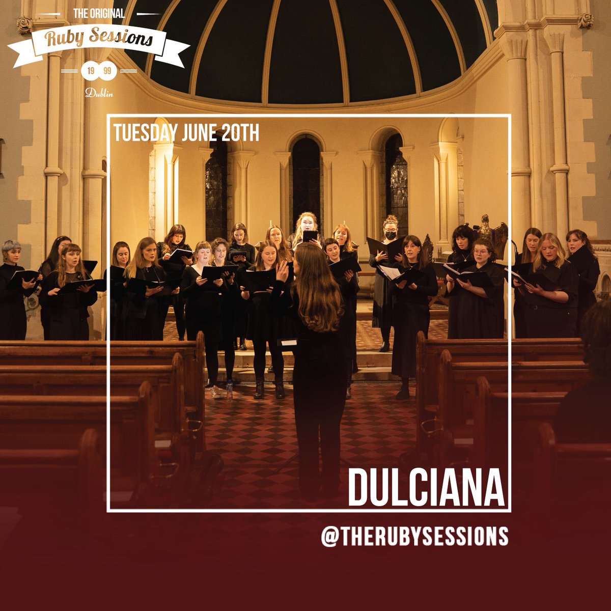Delighted to be performing at <a href="/rubysessions/">The Ruby Sessions</a> tomorrow night! We’re one of 3 secret acts 👀✨ tickets here form.jotform.com/213154058400040 come along and hear some snippets from our upcoming Arranged By 2 Concert on the 26th ⭐️ #newmusicdublin #irishchoir #uppervoices
