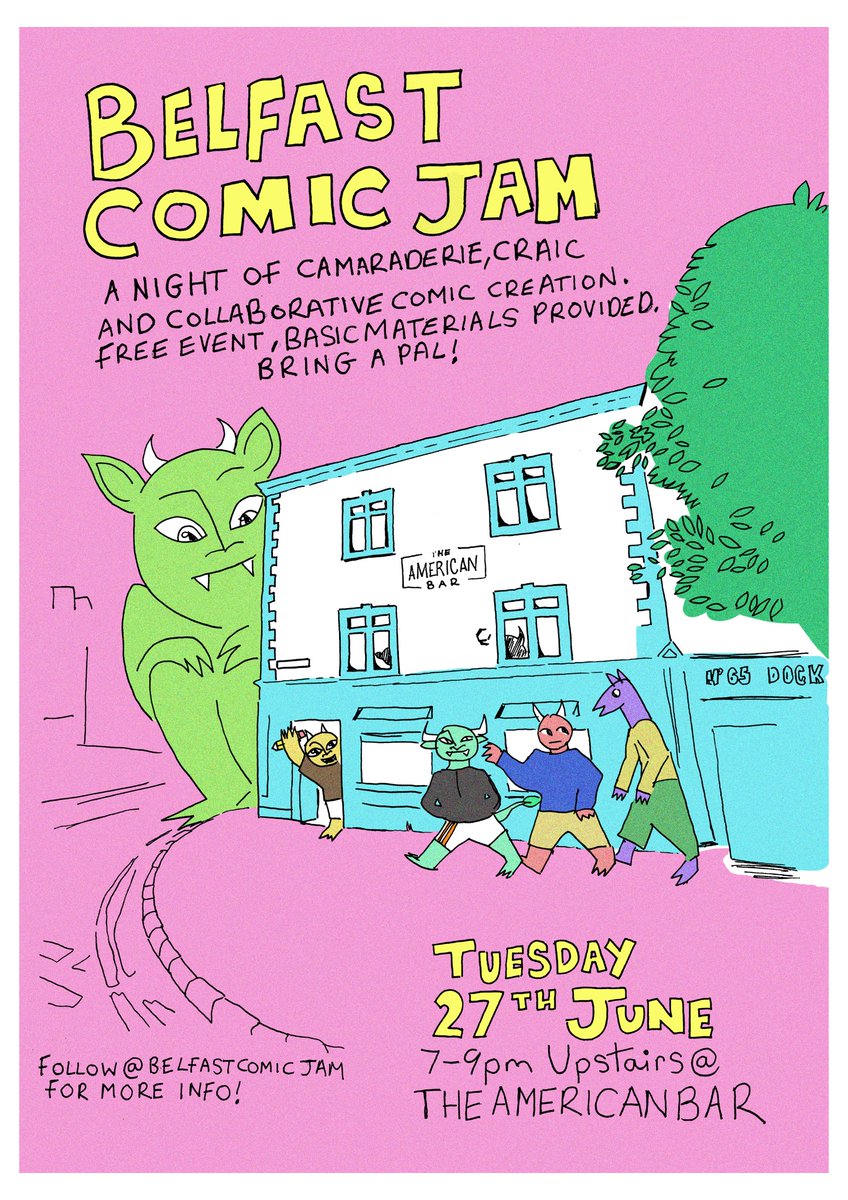 Belfast Comic Tuesday 27th June 7-9pm at The American Bar :)