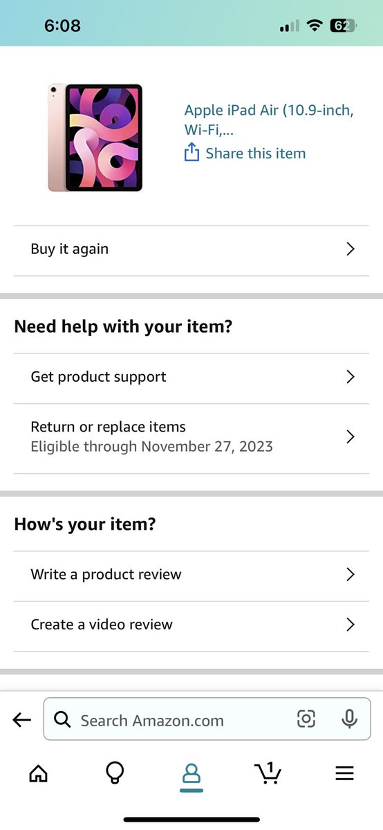 BEAUTRlSHFUL's tweet photo. @amazon @amazon @AmazonHelp please help me with this purchase. I just want a product that works! It clearly states the item is still eligible for replacement/return. Why is your customer service saying otherwise? https://t.co/GVTLa6ua9G