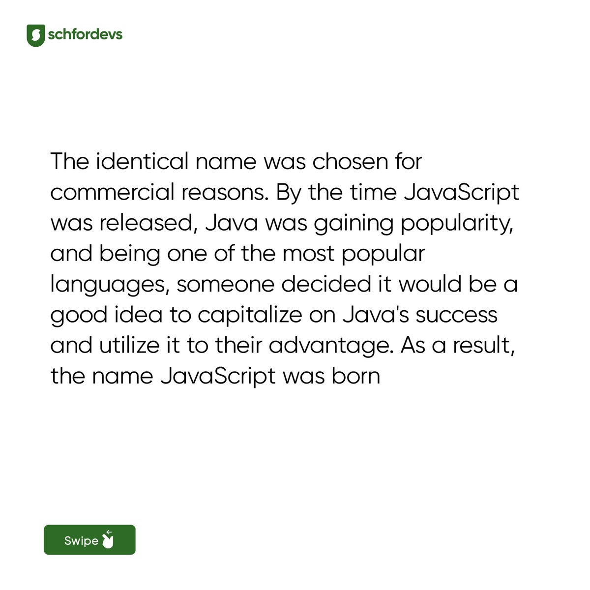 schfordevs's tweet image. Follow for more post like this

#javascripthistory #coding #bootcamp #schfordevs #javscriptdeveloper