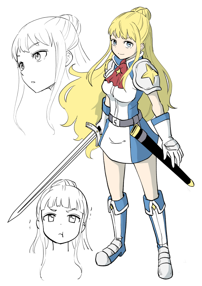 現在コミカライズ準備中作品のキャラクターです。
公開にはまだ少し時間がかかりそうですが、
練習ラフなど、普段あまりお見せする機会がないものなど、色々載せていこうと思います。 https://t.co/n0u7os0NYv