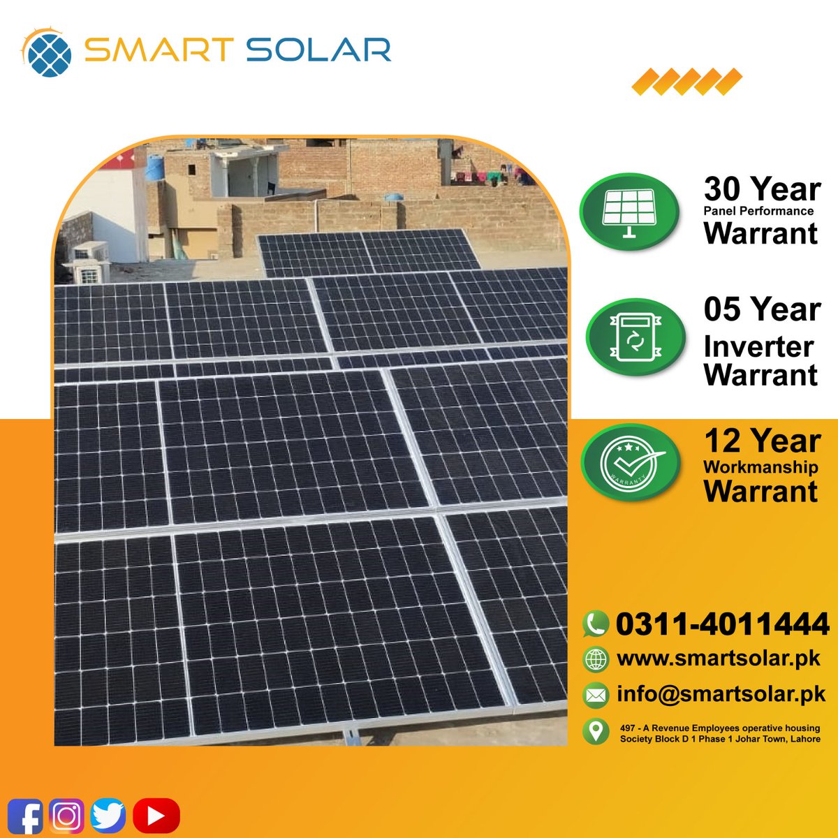 We make sure to give you a quality service at the best prices!   
For more details please contact 0311-4011444
 #SmartSolar #Solar #SolarPanels #SolarBatteries #SolarInverters #SolarInstallation #SolarHeater