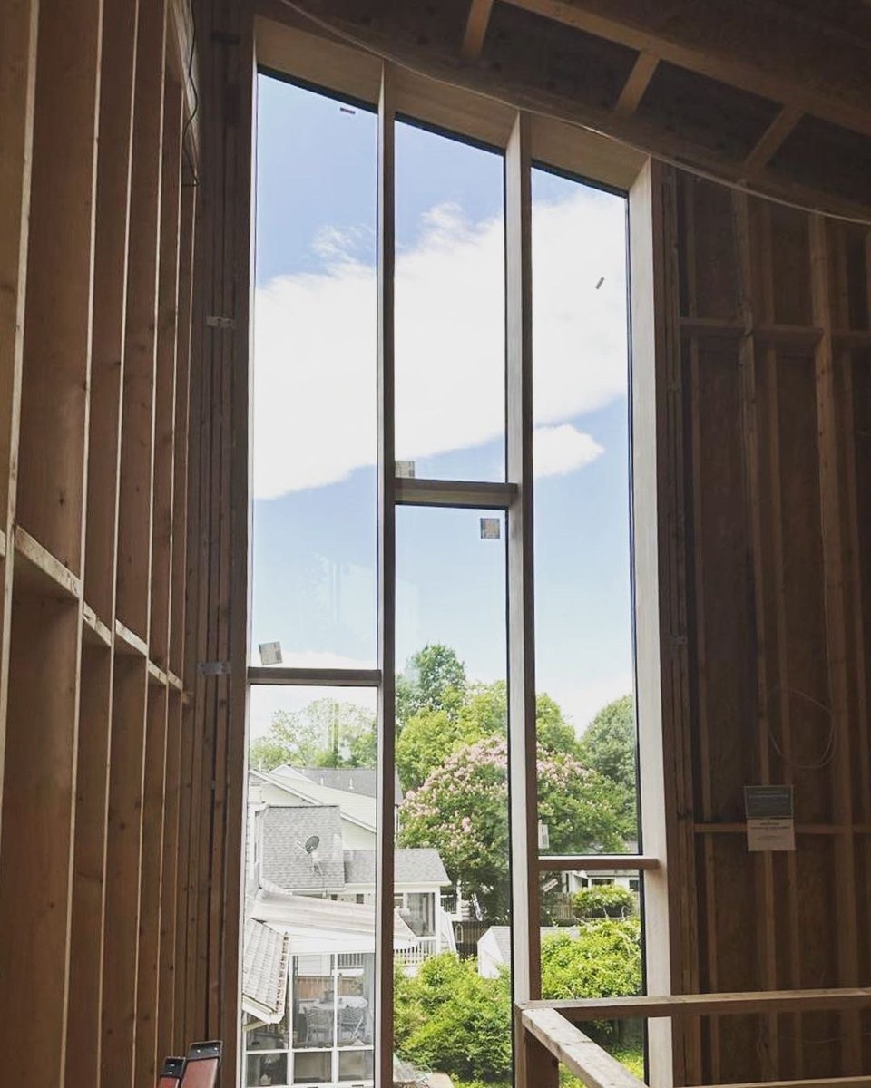 Love the tall timber curtain wall!
Repost• #cedar_architecture & #thesanderscompany 
Captivated by the install of this 3 story window….that’s not something you see every day!  #thorsen_construction #triplepanewindow #curtainwall #passivehouse #sustainabledesign #alexandria